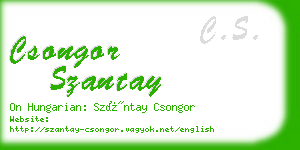 csongor szantay business card